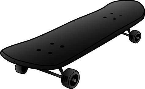 skateboard clipart|skateboard clip art black and white.